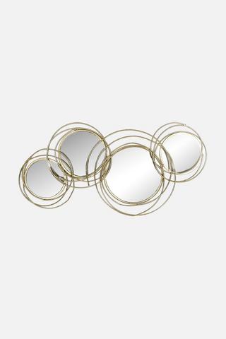DECORATIVE MIRROR CIRCLES WALL ART 