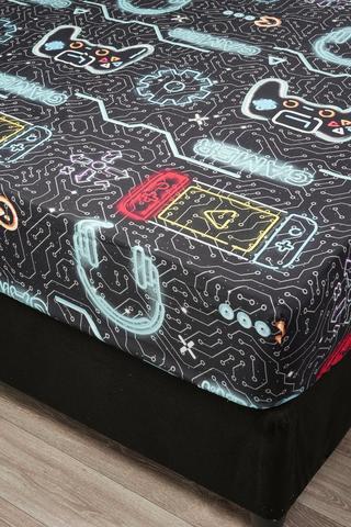 KIDS GAMER POLYESTER FITTED SHEET