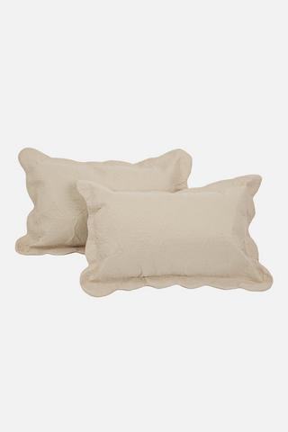 2 PACK CLASSIC QUILTED STANDARD PILLOWCASES