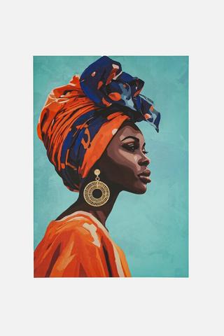 LADY WALL ART 70X100CM