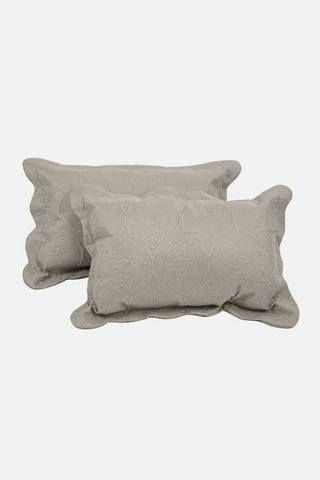 2 PACK STANDARD CLASSIC QUILTED PILLOWCASES