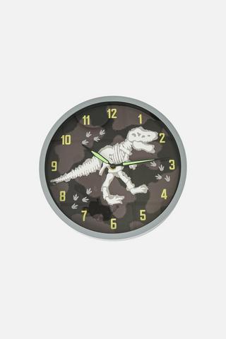 30CM KIDS DINO FOSSIL WALL CLOCK