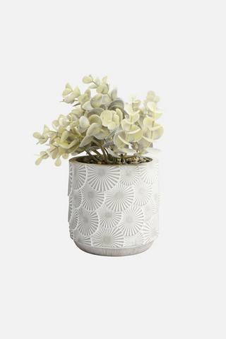 POTTED SUNBURST FAUX PLANT