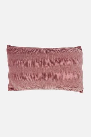 PLEATED VELVET BEDROOM SCATTER 40X60CM