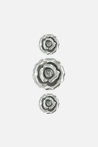 DIMENSIONAL ROSA TRIO WALL ART 58X39X65CM