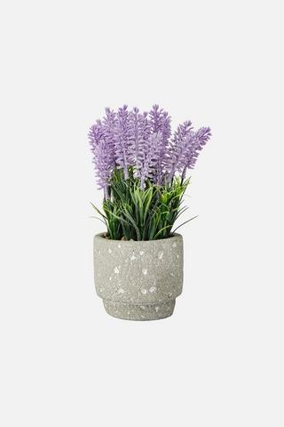 POTTED LAVENDER FAUX PLANT