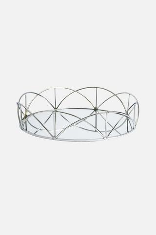 GEO DECORATIVE MIRROR PLATTER