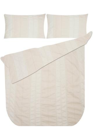 STRIPE POLYESTER DUVET COVER