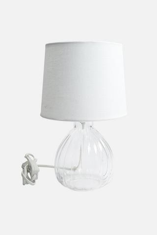 RIBBED GLASS LAMPSET