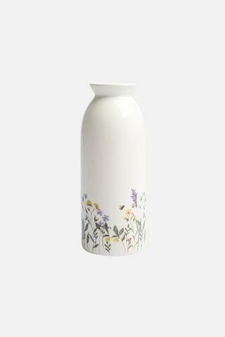 FLORAL BOARDER PRINTED VASE