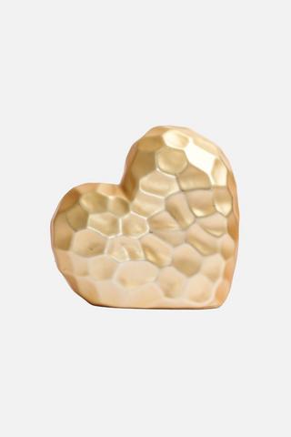 TEXTURED HEART DECORATIVE ORNAMENT
