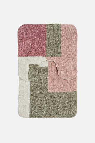 2 PIECE COLORADO SPRAY BATHMAT SET