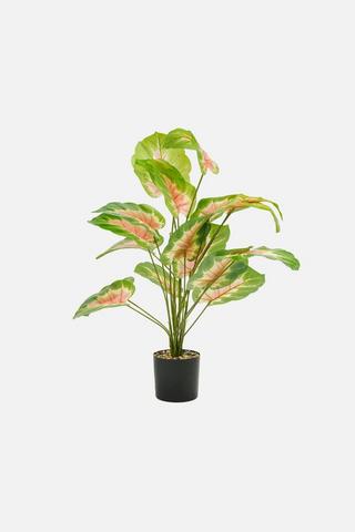 POTTED ELEPHANT'S EAR FAUX PLANT