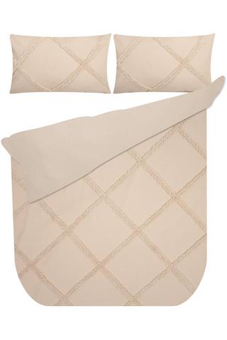 DIAMOND TUFTED POLYESTER DUVET COVER