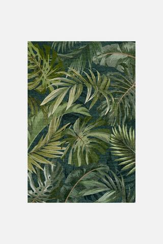 PALM PRINTED RUG 120X180CM