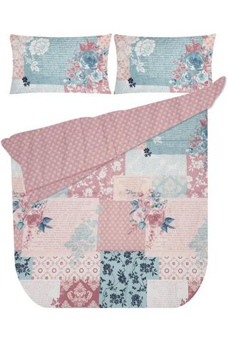 6 PIECE PATCHWORK POLYESTER COMFORTER SET
