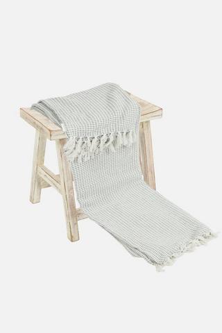 BLOCK STITCH THROW 140X180CM
