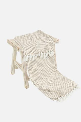 BLOCK STITCH THROW 140X180CM