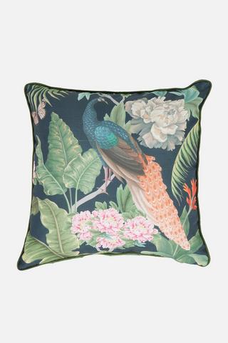 PEACOCK PRINTED SCATTER 50X50CM