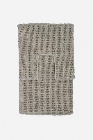 2 PIECE BASKETWEAVE BATHMAT SET