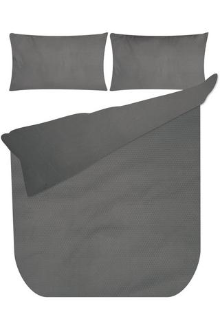 BUBBLE TEXTURED POLYESTER DUVET COVER