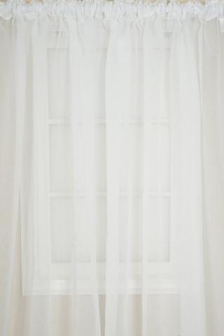 CRACKLE SHEER TAPED CURTAIN 270X218CM