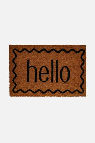HELLO COIR DOORMAT 40X60CM