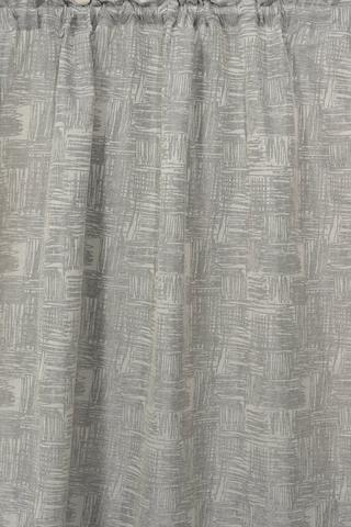 2 PACK JACQUARD TAPED CURTAINS 140x218cm