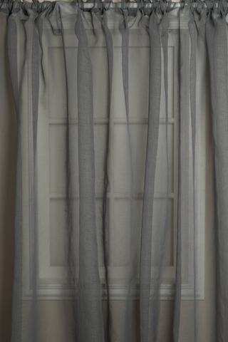 XW CRACKLE SHEER TAPED CURTAIN 270X218CM