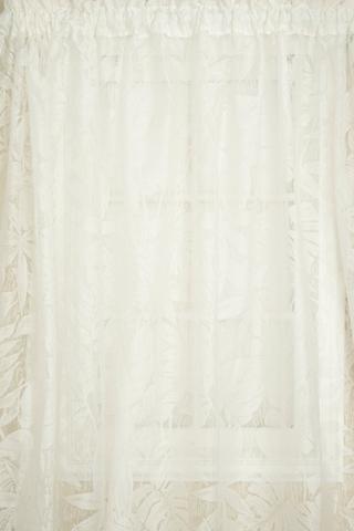 LEAF SHEER TAPED CURTAIN 230X218CM