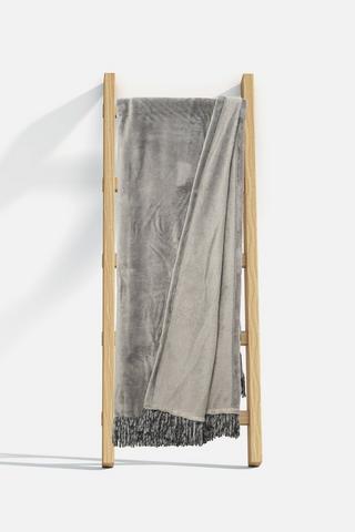 FLANNEL TASSLE BLANKET 150X180CM