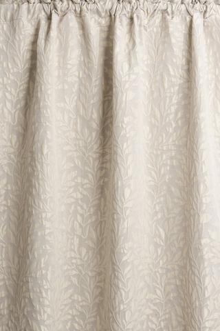 2 PACK LEAFJACQUARD TAPED CURTAINS 140X218CM