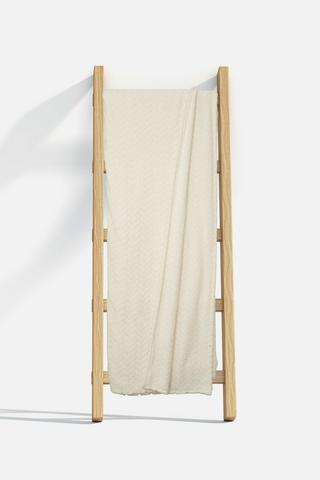 HERRINGBONE FLANNEL BLANKET 200X220CM