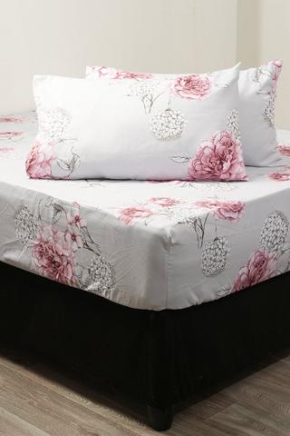 3 PIECE WINTER POLYESTER ORIENT FLORAL SHEET SET