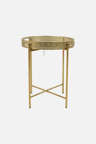 METALLIC DOT SIDE TABLE