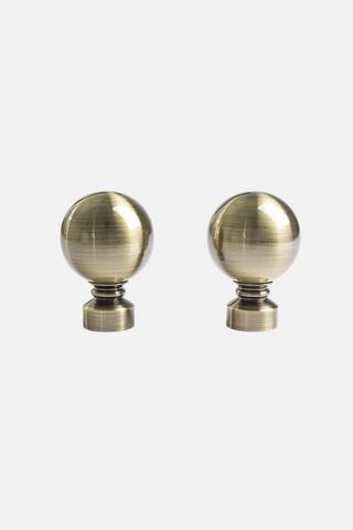 2 PACK ANTIQUE ROD END BALLS