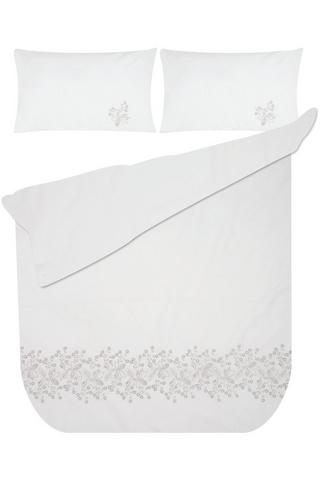 EMBROIDERED POLYCOTTON DUVET COVER