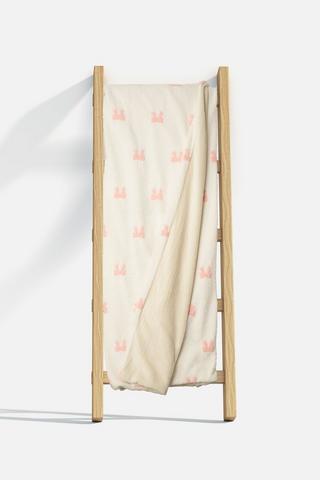 KIDS BOW BLANKET 125X150CM