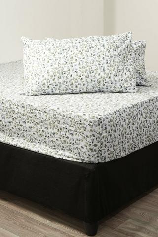 3 PIECE WINTER POLYESTER LEAVES SHEET SET