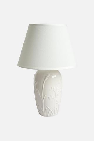 EMBOSSED FLORAL LAMPSET