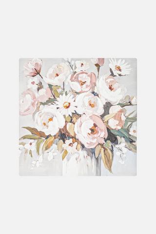 FLORAL VASE WALL ART 38X38CM