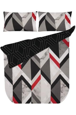 6-PIECE GEO GENTLE TOUCH DUVET COVER SET
