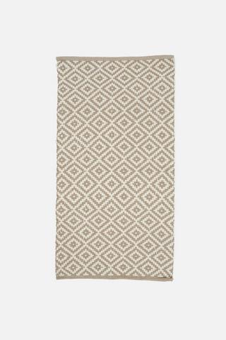 COTTON DIAMOND JACQUARD RUG 60X120CM