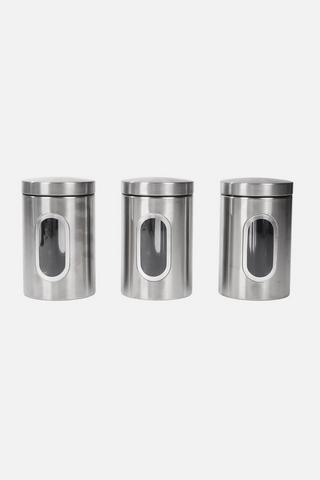 3-PACK 1.3L METAL CANISTER SET