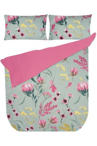 FLORAL POLYESTER DUVET COVER