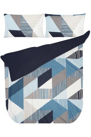 GEOMETRIC POLYESTER DUVET COVER