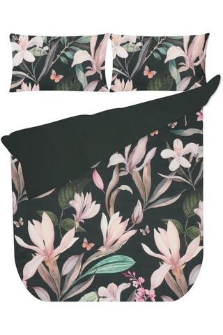 FLORAL POLYESTER DUVET COVER