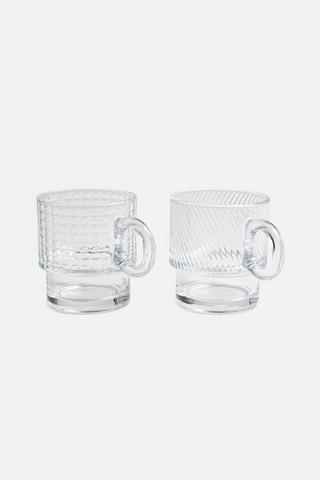 ASSORTED STACKABLE MUGS 300ML