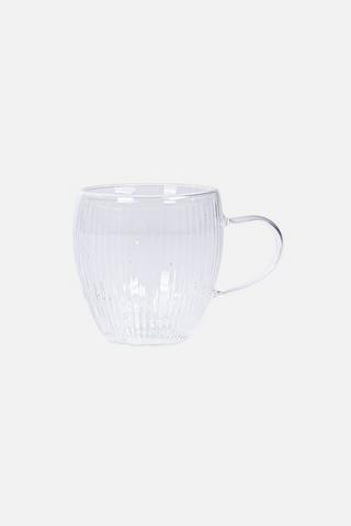2 PACK RIB DOUBLE WALL MUG 250ML