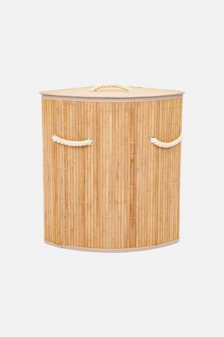 BAMBOO CORNER LAUNDRY BASKET